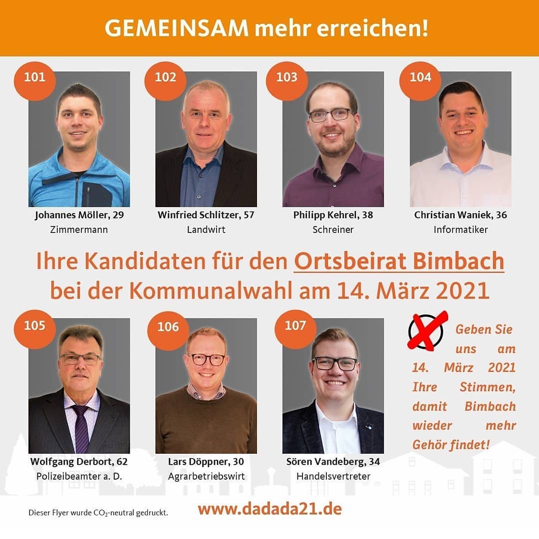 Unser Team F r Bimbach CDU Gemeindeverband Gro enl der Unser Team F r Bimbach CDU Gemeindeverband Gro enl der